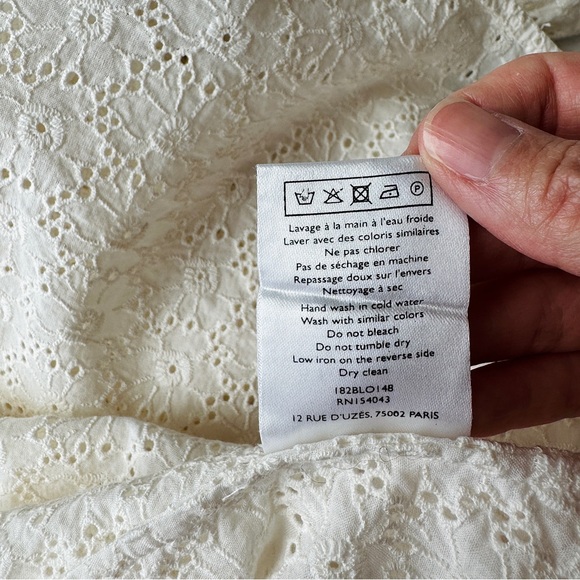 Sézane Cathy Blouse in Ecru - Picture 10 of 11